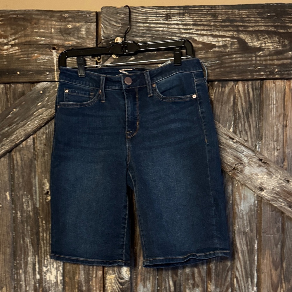 Seven7 Dark Blue Denim Sunset Bermudas